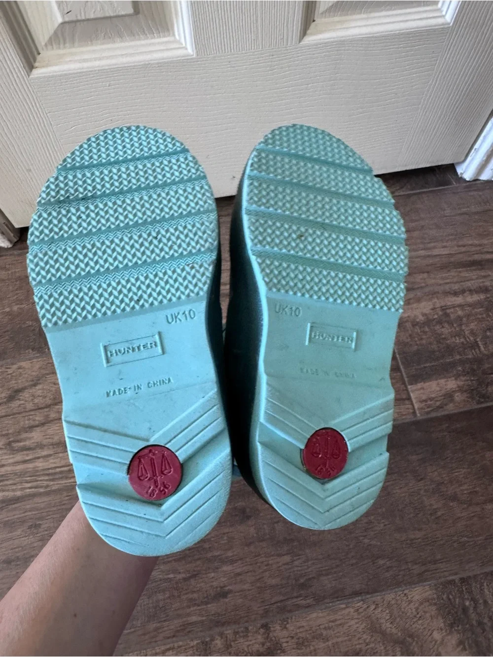 Hunter‎ Play Kids Rain Boot Sea Green UK Size 10 USA Size 11C Shoe
